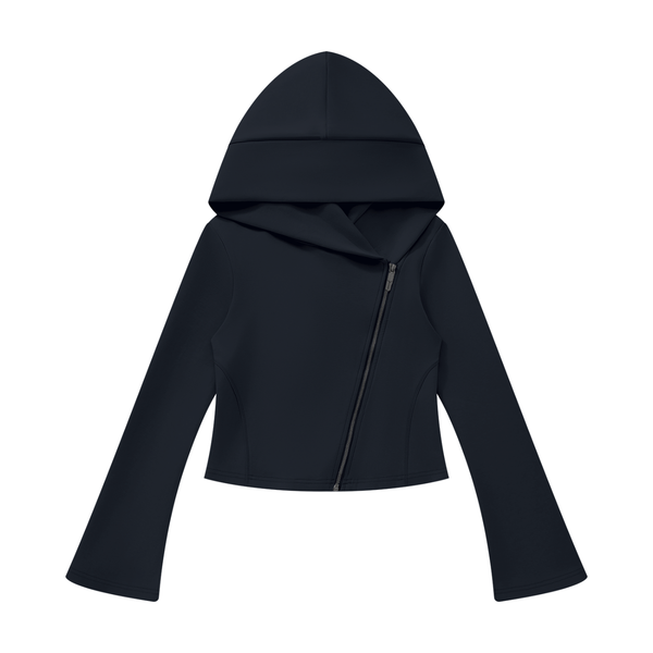 Bell Sleeve Zip Hoodie