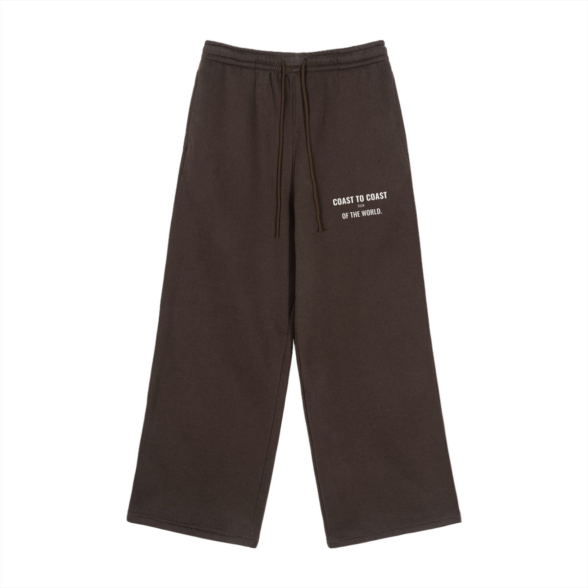 Coast to Coast Fleece Sweatpants – Brown – front