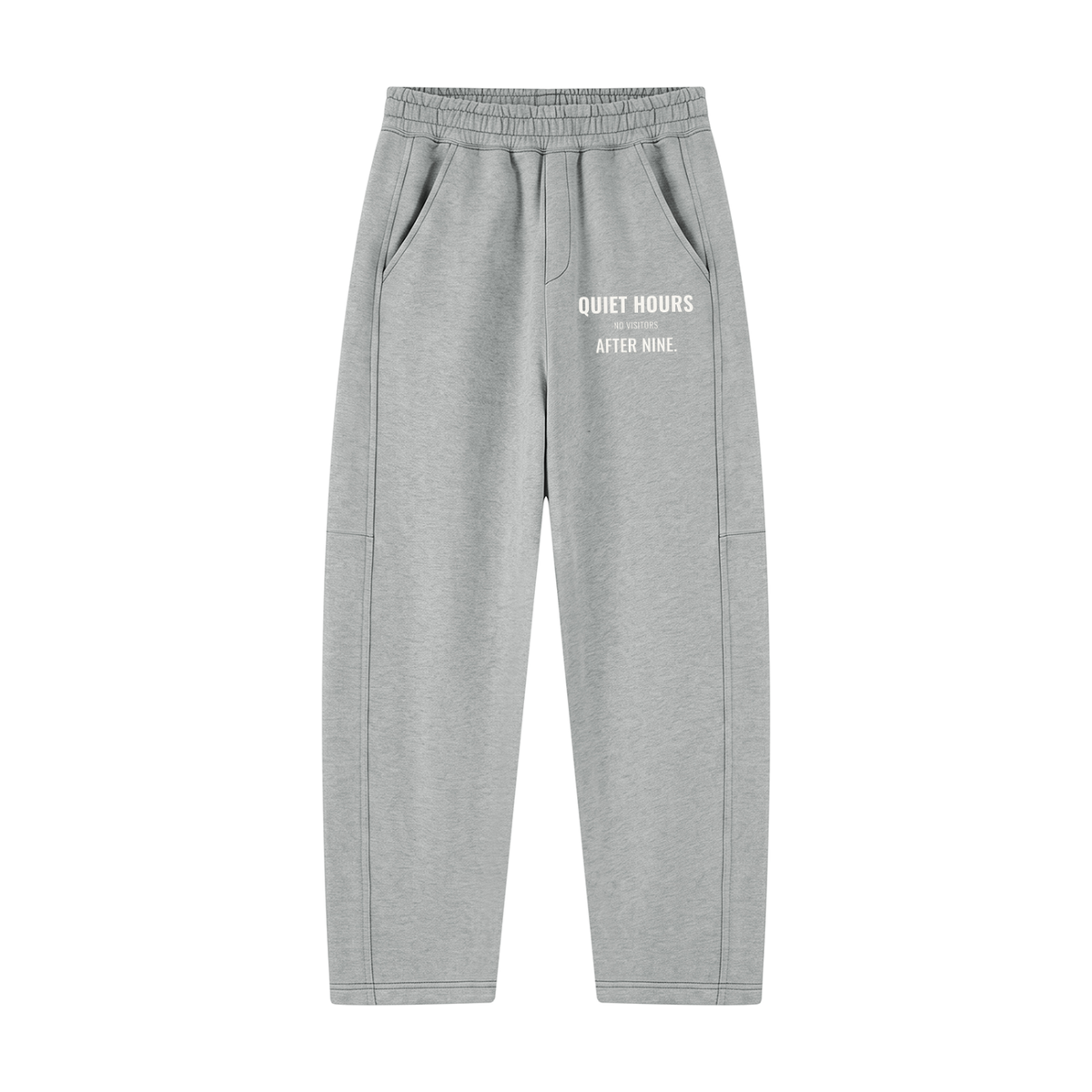 Quiet Hours Sweatpants – Flower Gray – front