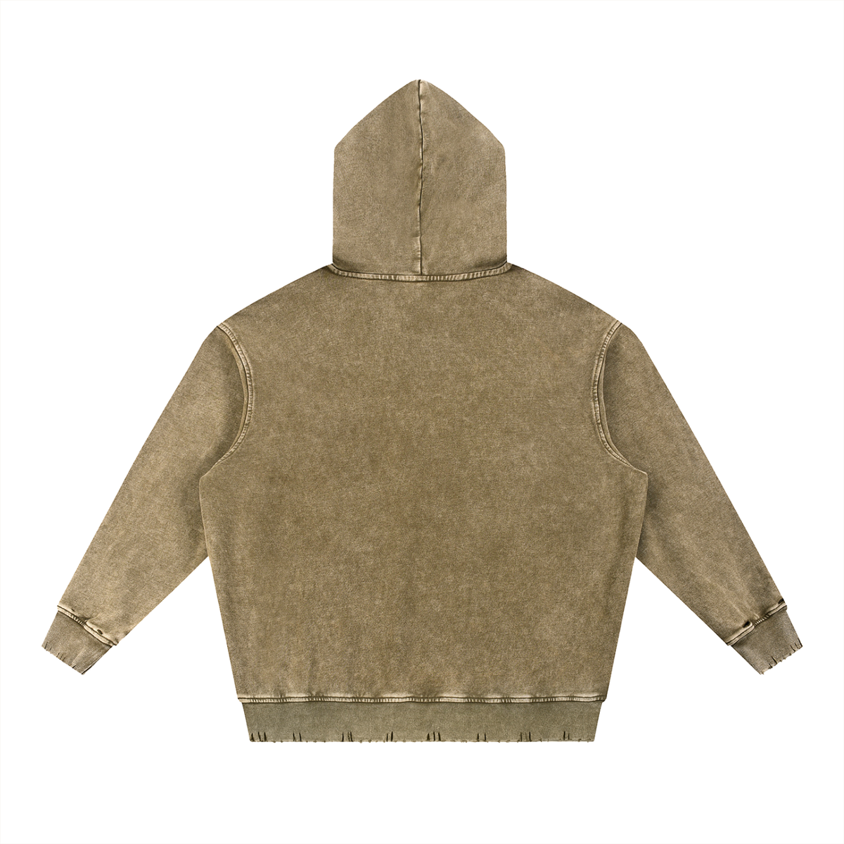 Midnight Rowing Snow Wash Hoodie – Brown – back