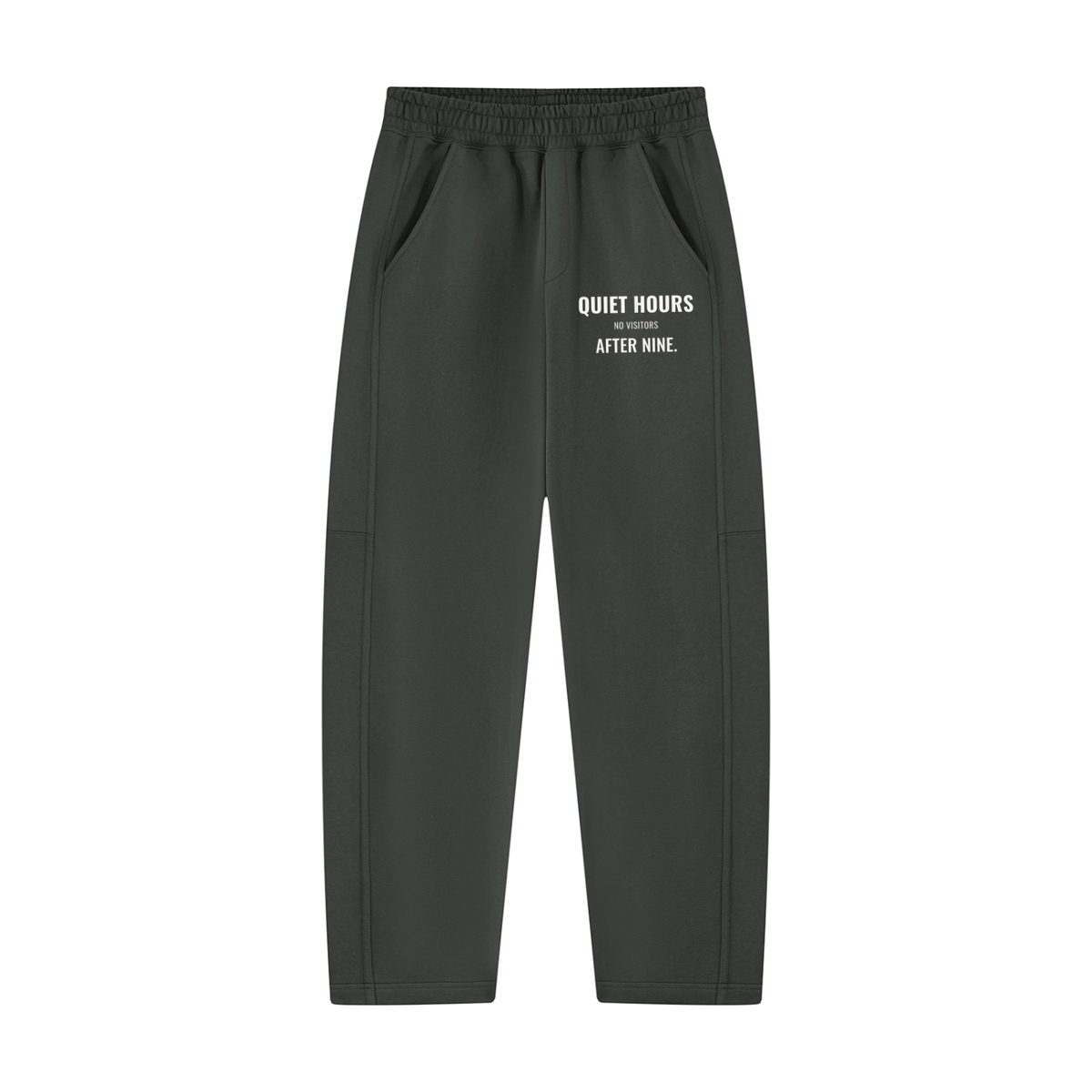 Quiet Hours Sweatpants – Dark Gray – front