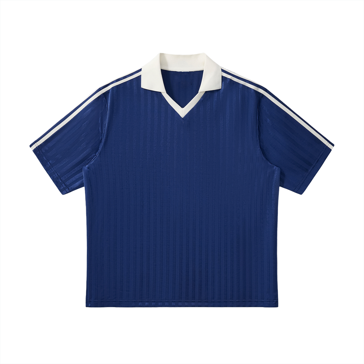Navy Blue with White