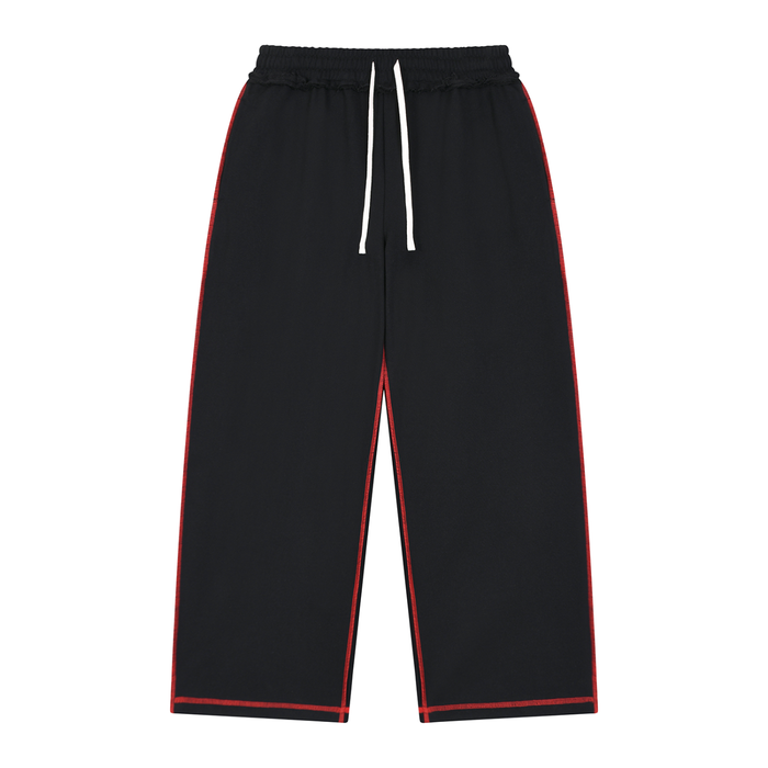 Raw Edge Topstitch Sweatpants