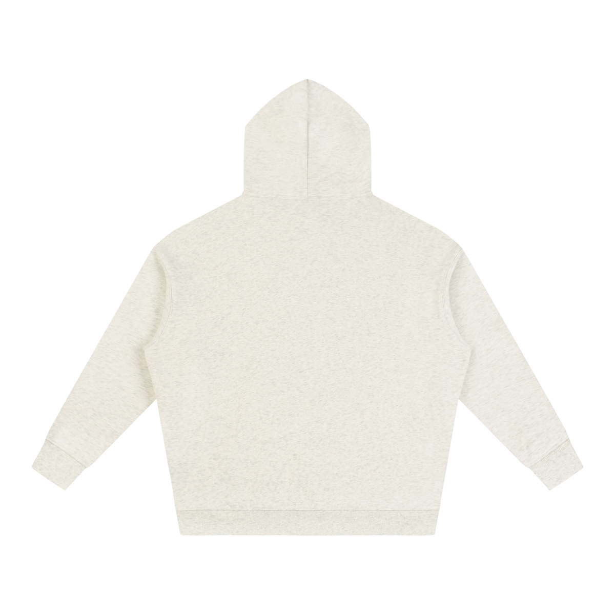 Ghost Town Fleeced Hoodie – Oat Gray – back