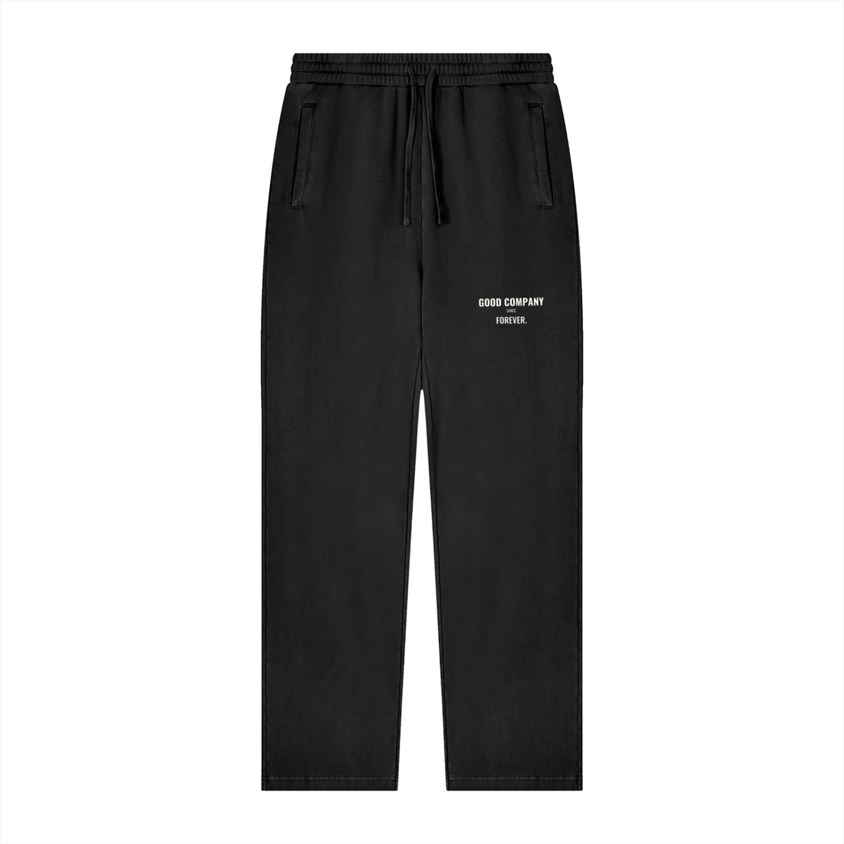 Good Company Vintage Wash Sweatpants – Black – front
