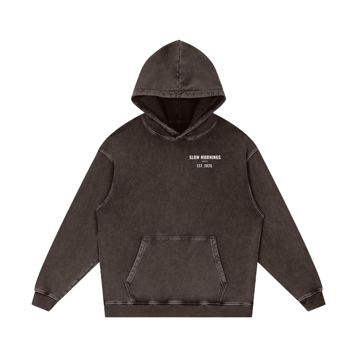 Slow Mornings Snow Wash Hoodie