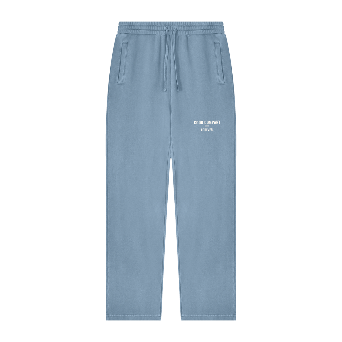 Good Company Vintage Wash Sweatpants – Jeans Blue – front