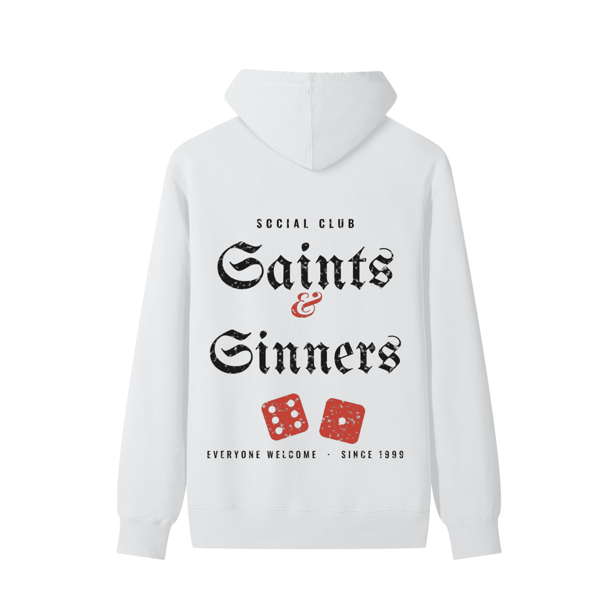 Saints & Sinners Hoodie – Lucent White – back