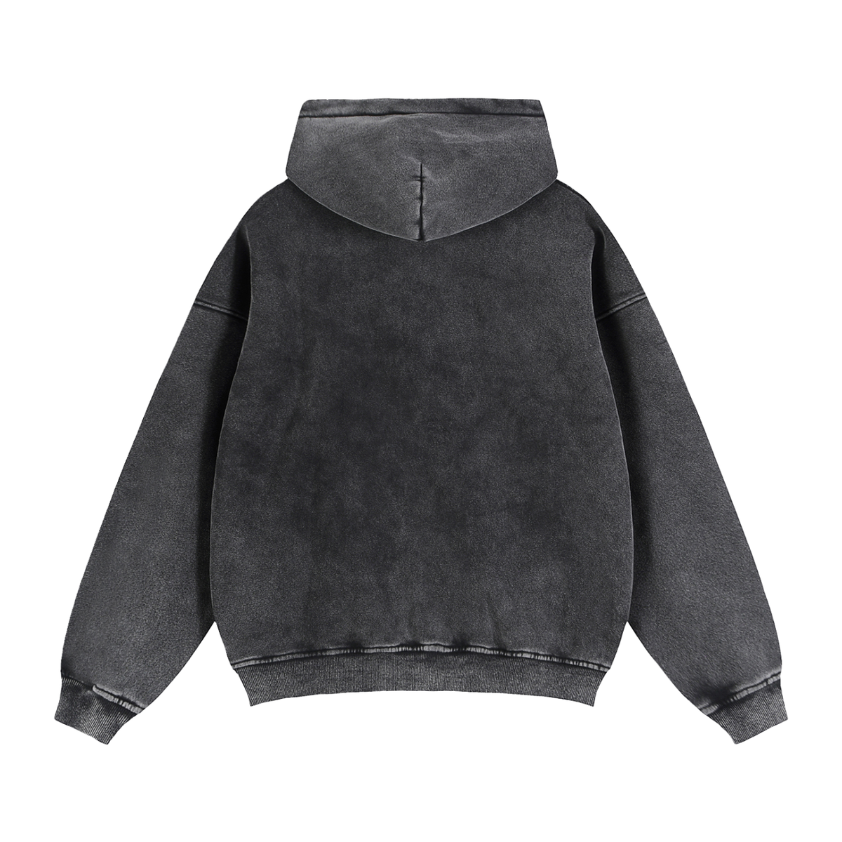 Sunday League Boxy Zip Hoodie – Black – back