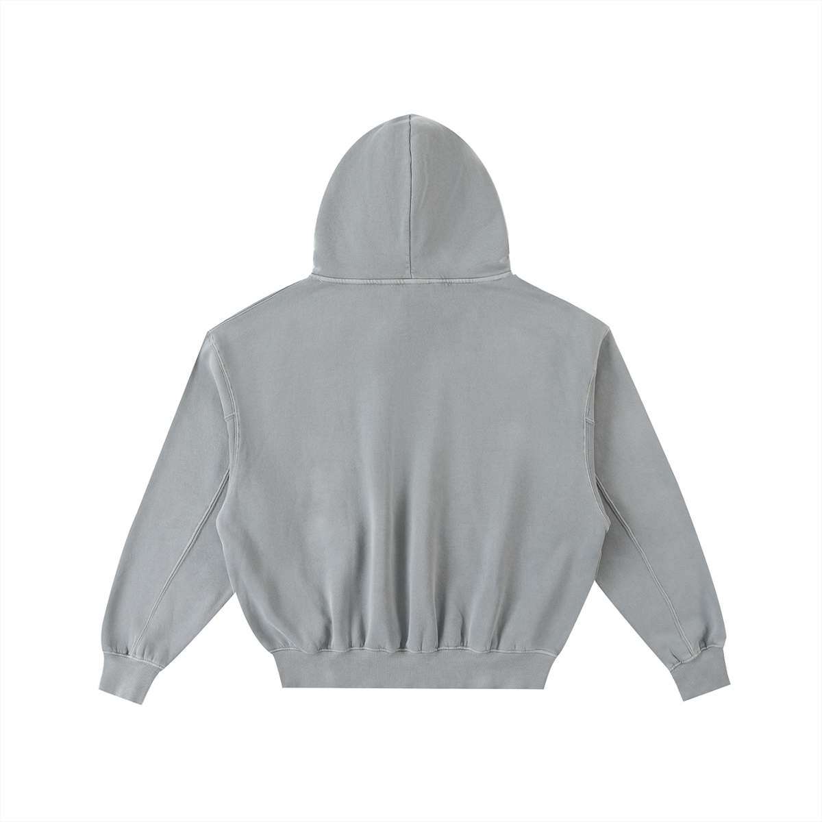 Riviera Social Fleece Hoodie – Light Gray – back