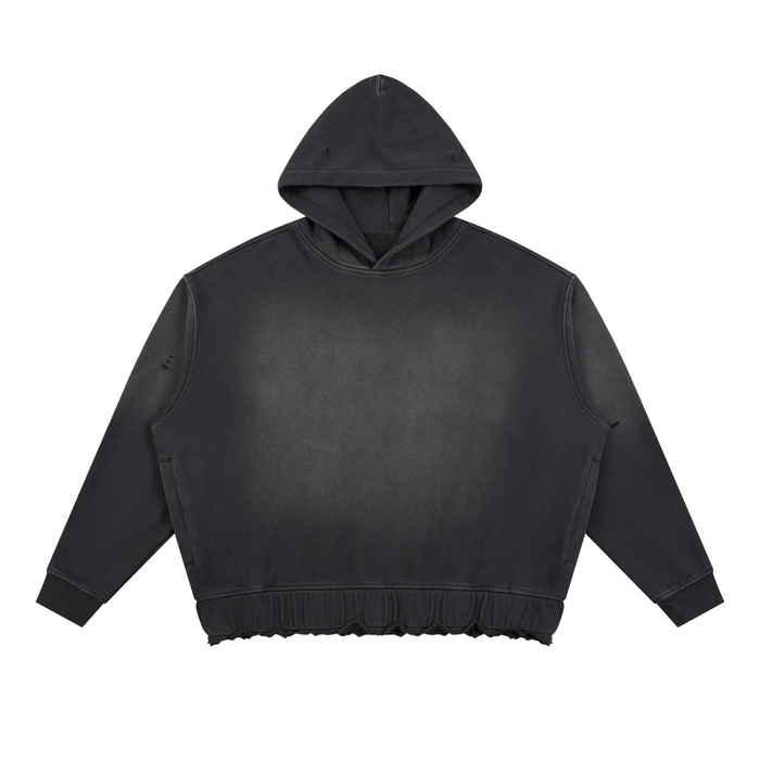 Sunfade Ripped Boxy Hoodie
