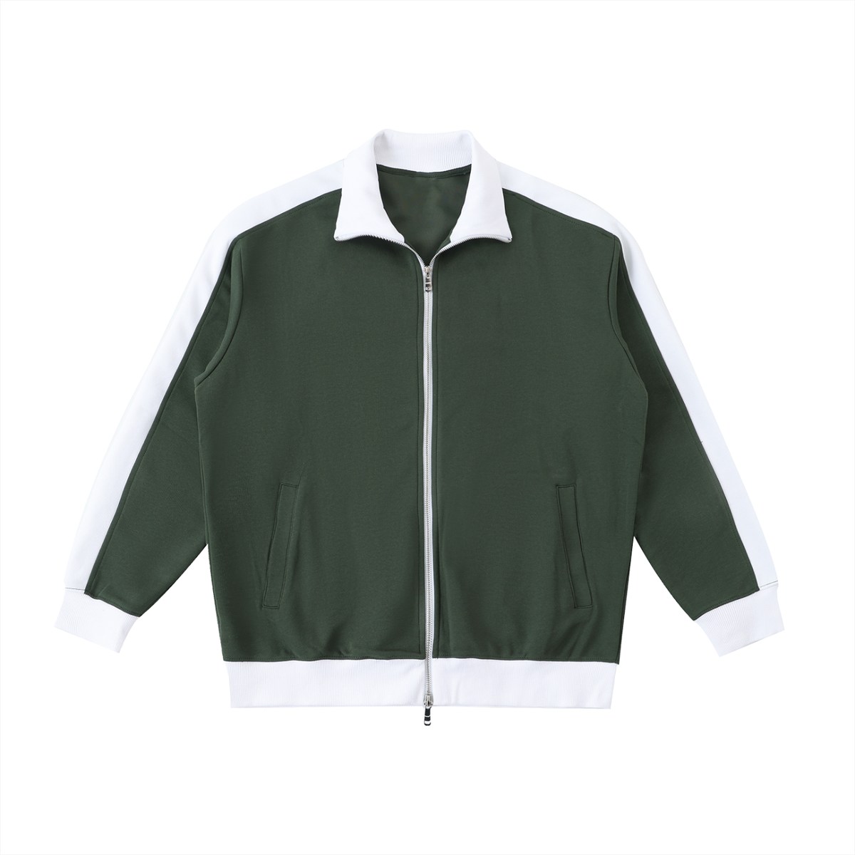 Blackish Green with White