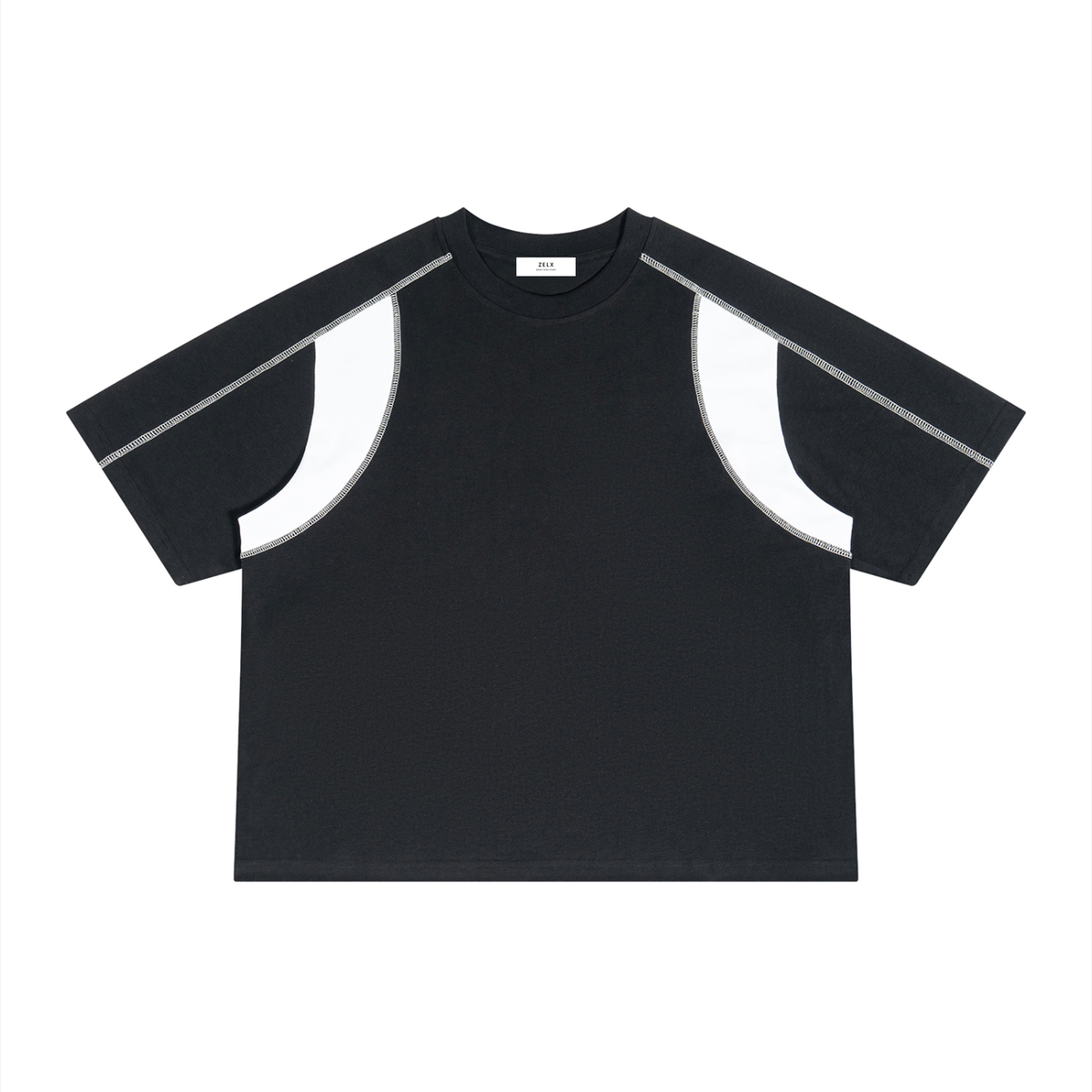 Black with White
