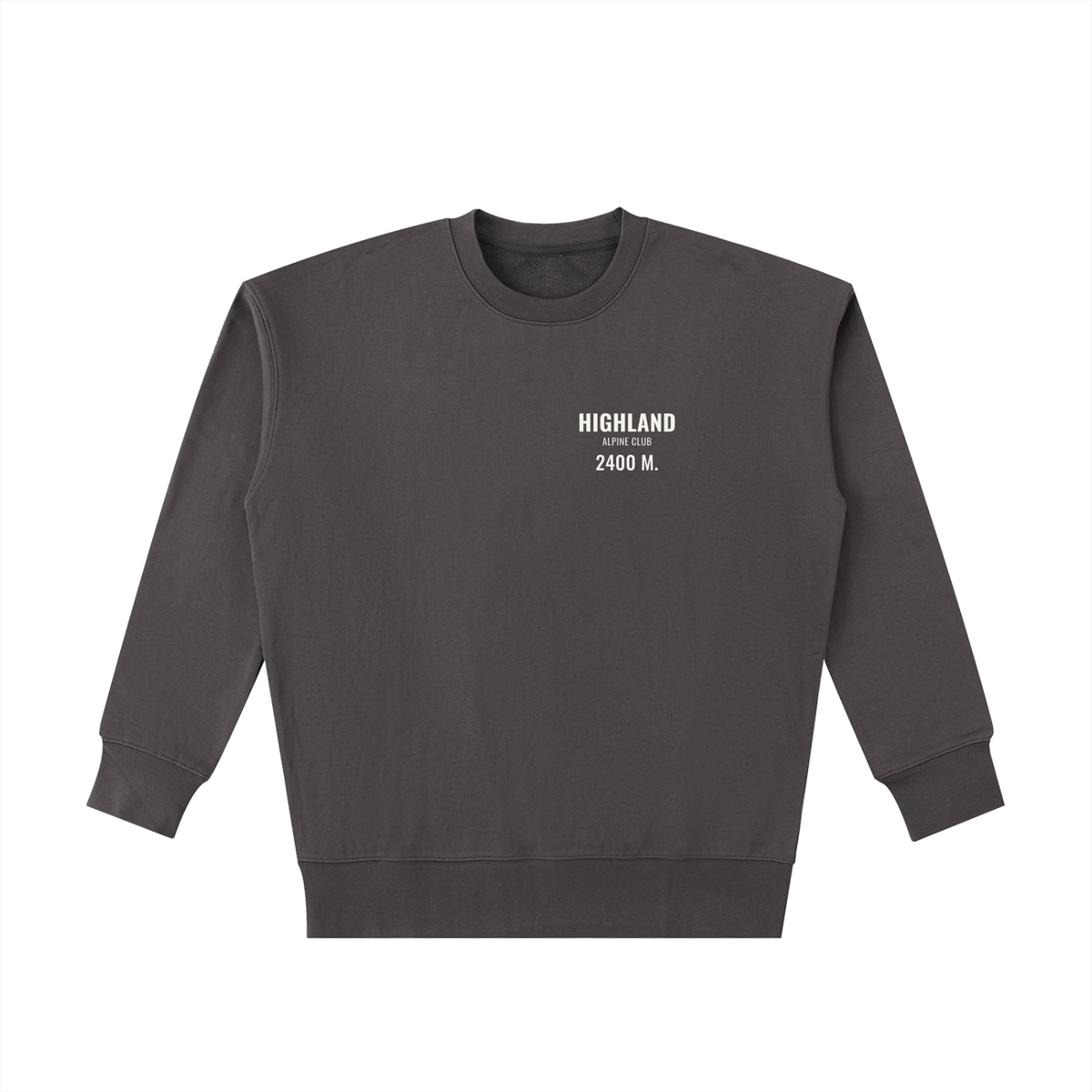 Highland Heavyweight Sweatshirt – Dark Gray – front