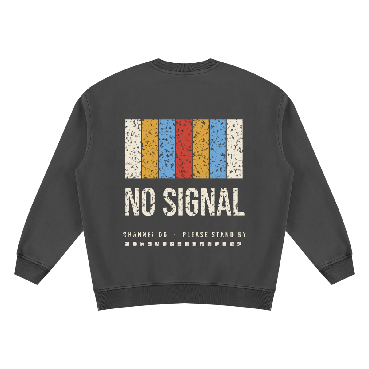 No Signal Vintage Wash Sweatshirt – Black – back