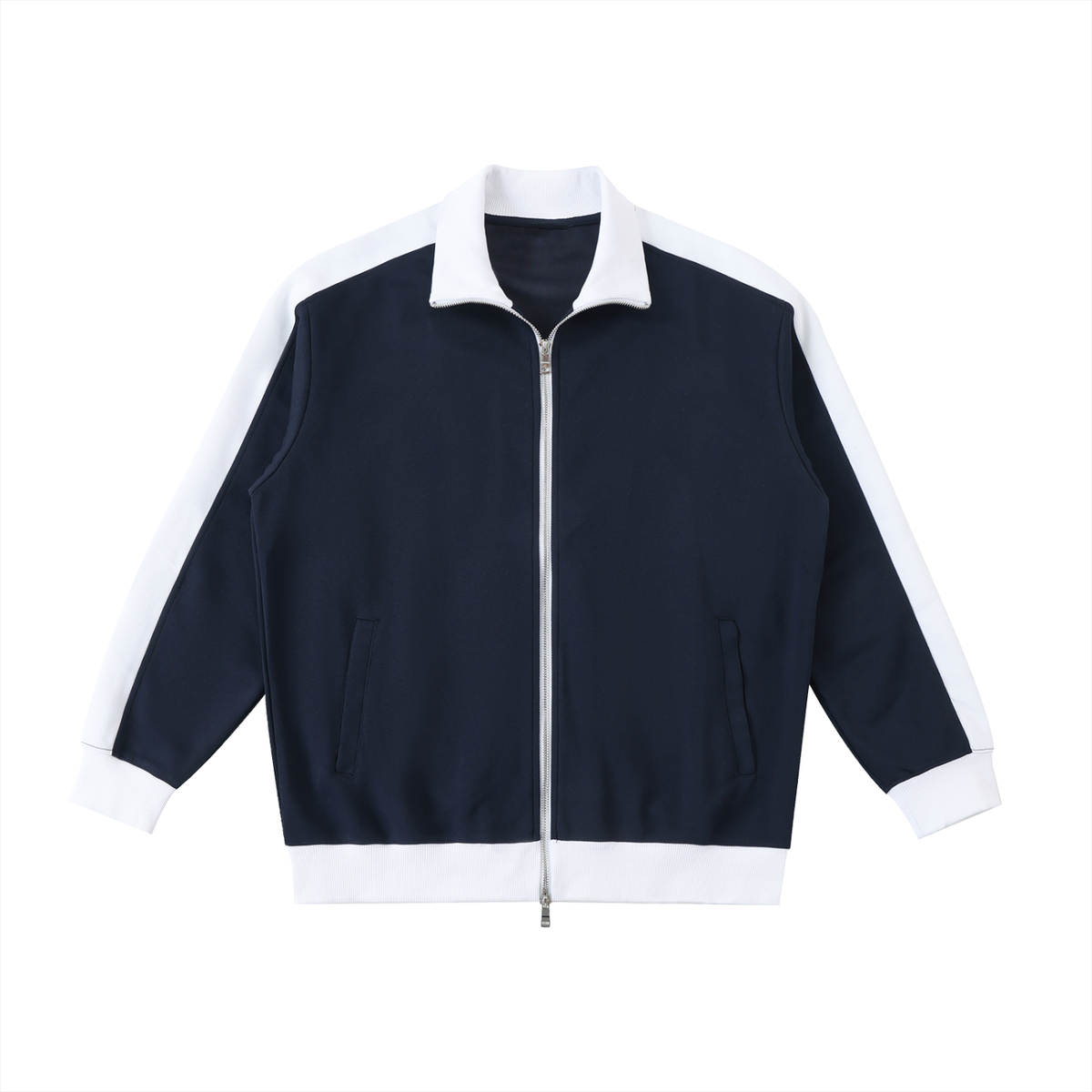 Navy Blue with White