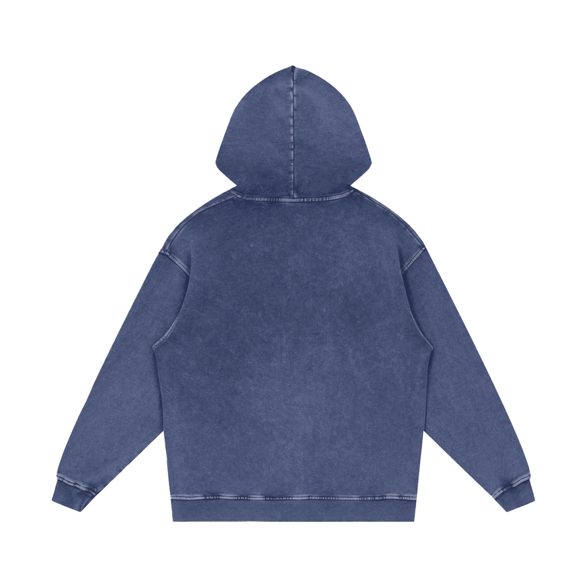 Slow Mornings Snow Wash Hoodie – Dark Blue – back