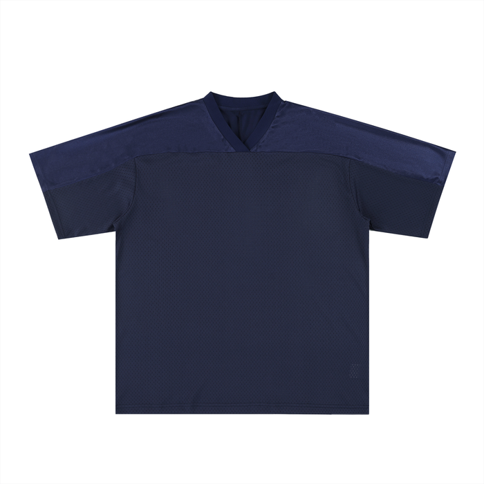 Oversized Mesh V-Neck Soccer Jersey