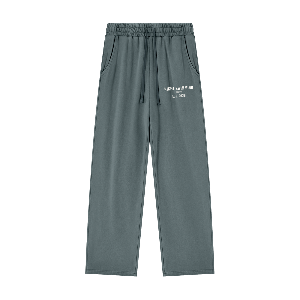Night Swimming Sweatpants – Gray Blue – front