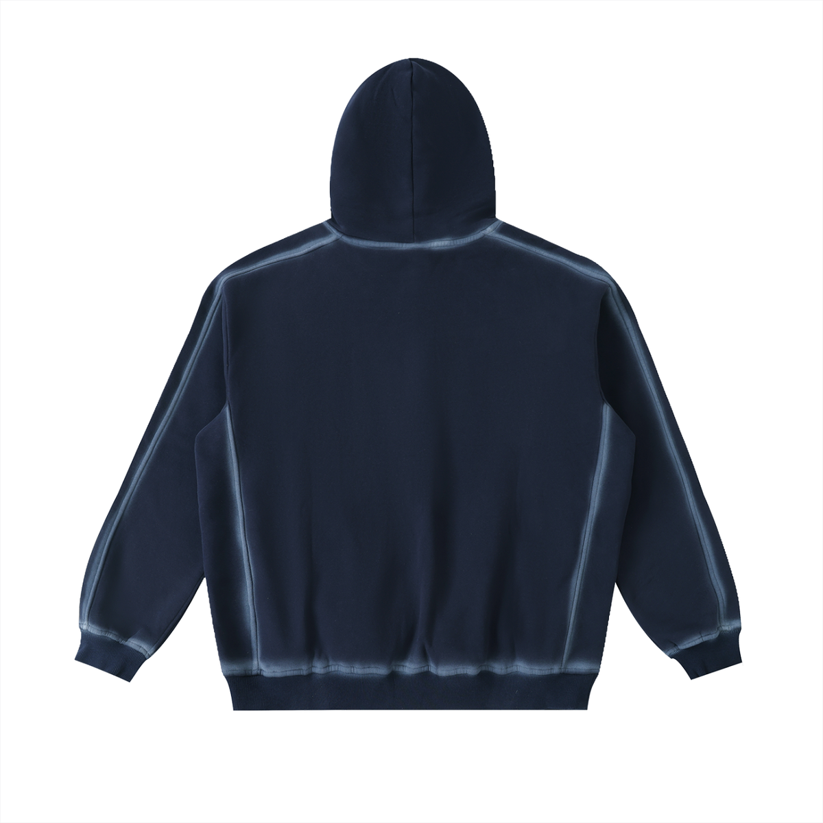 Casa Oro Fleece Hoodie – Washed Blue – back