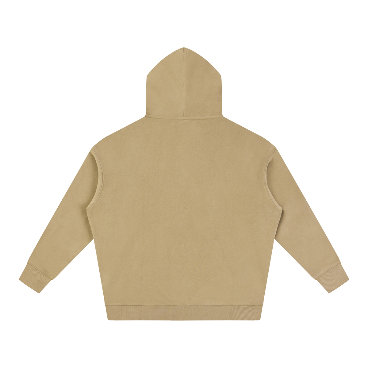 Ghost Town Fleeced Hoodie – Gray Apricot – back