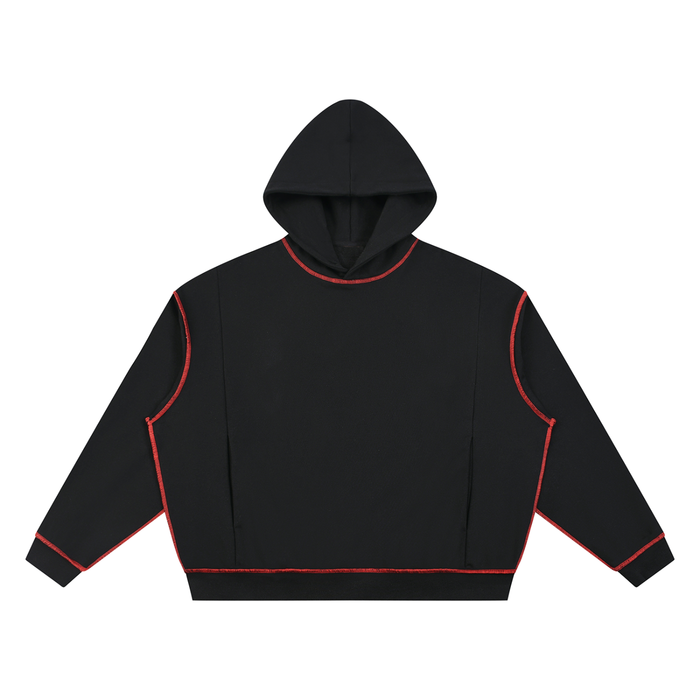 Boxy Heavyweight Topstitch Hoodie