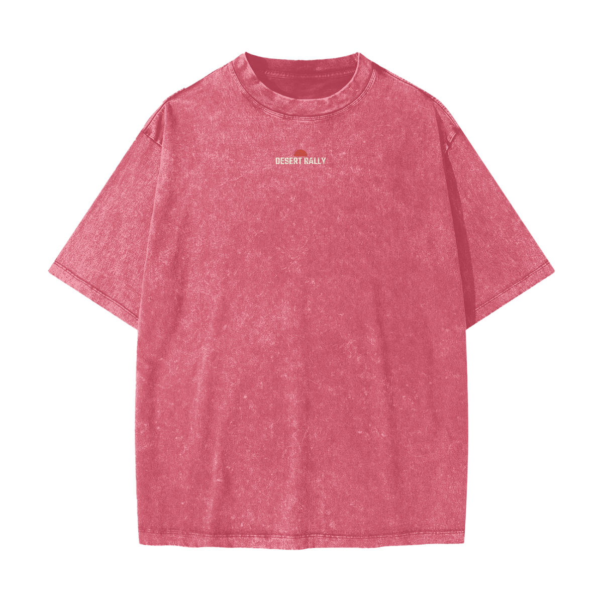 Desert Rally Heavyweight Tee – Cherry Color – front