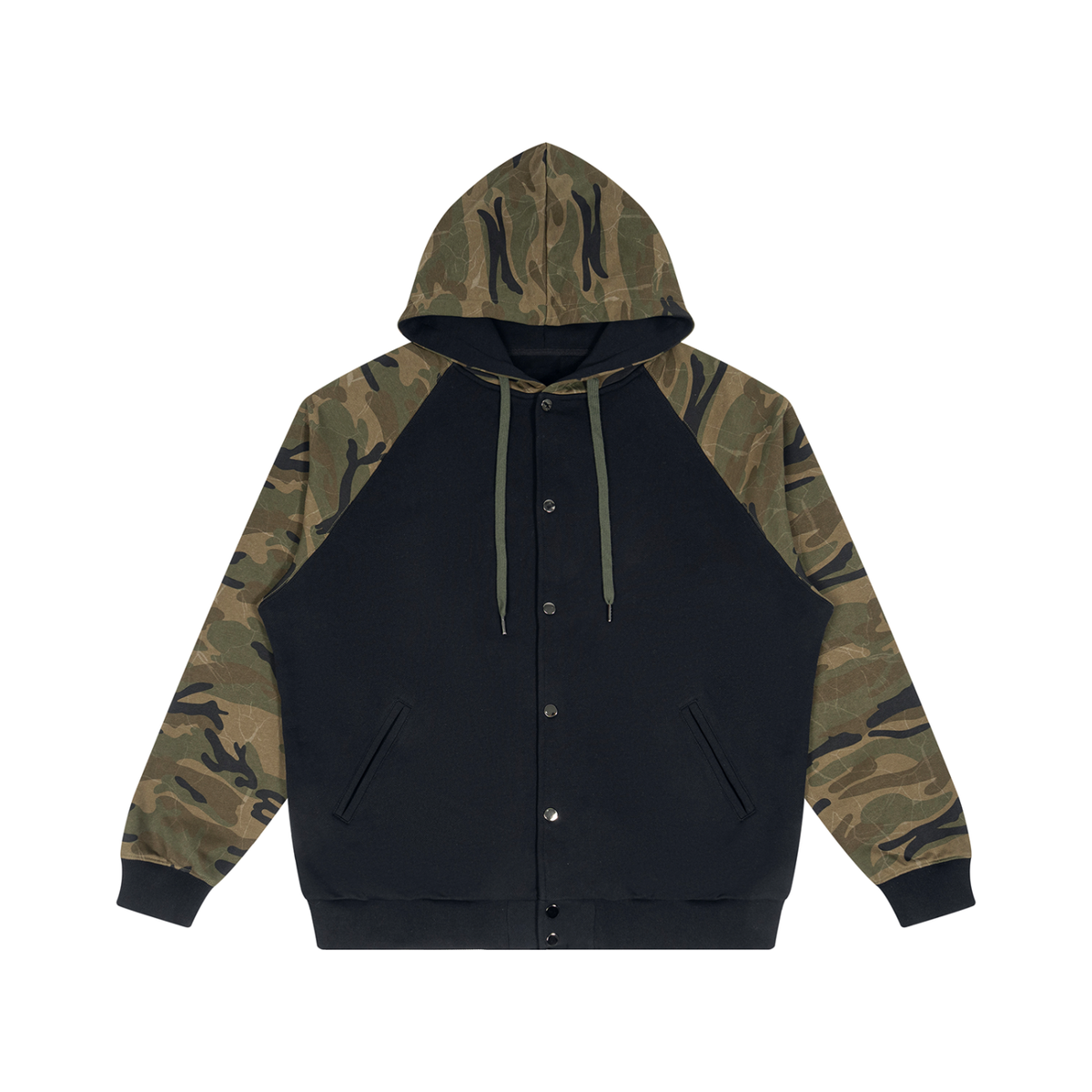 Black with Green Camo