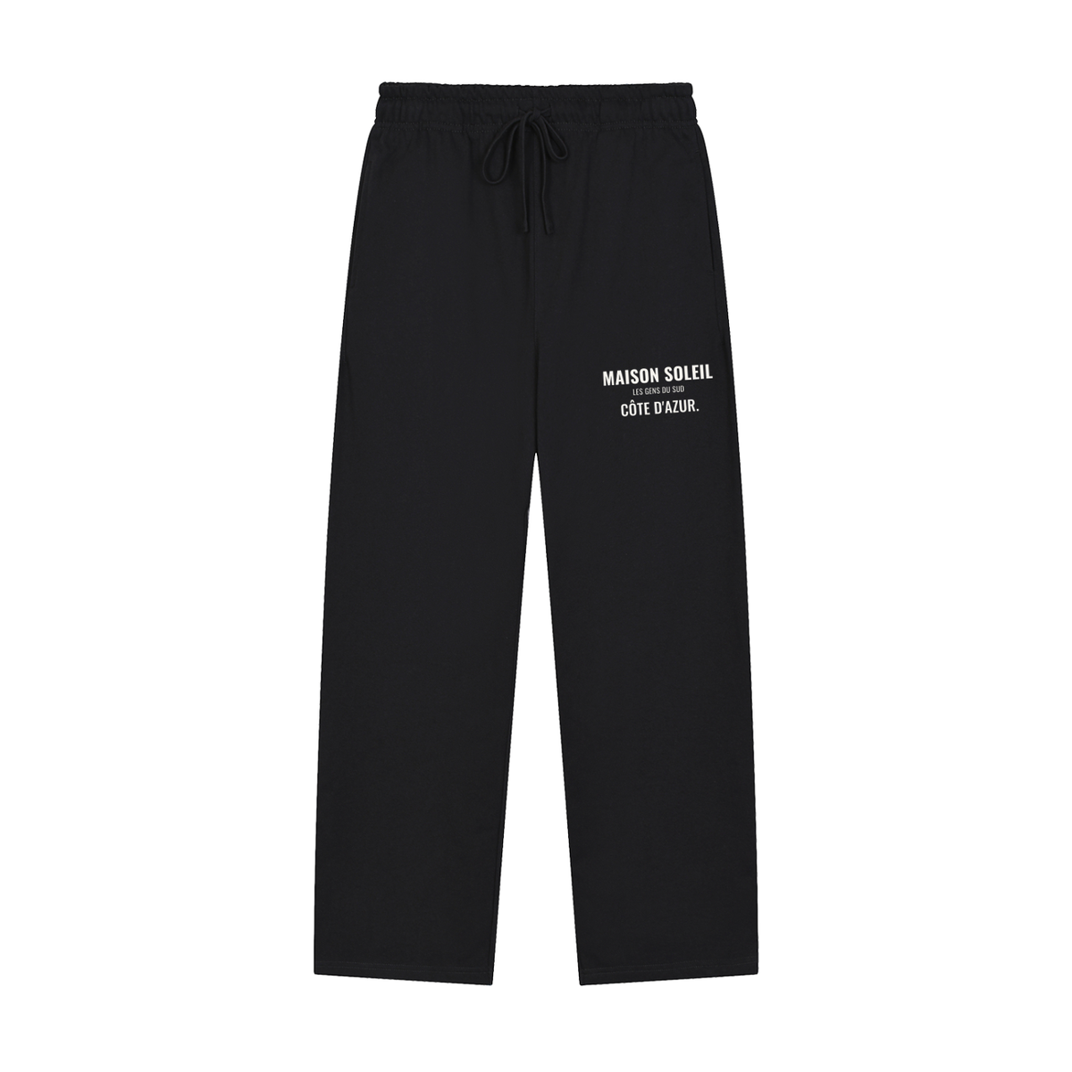 Maison Soleil Sweatpants – Black – front