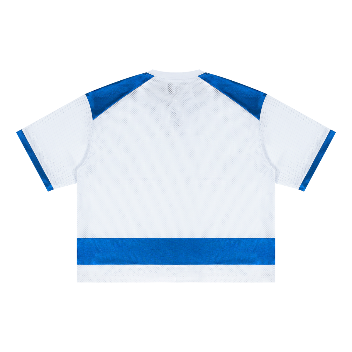 White with Blue back