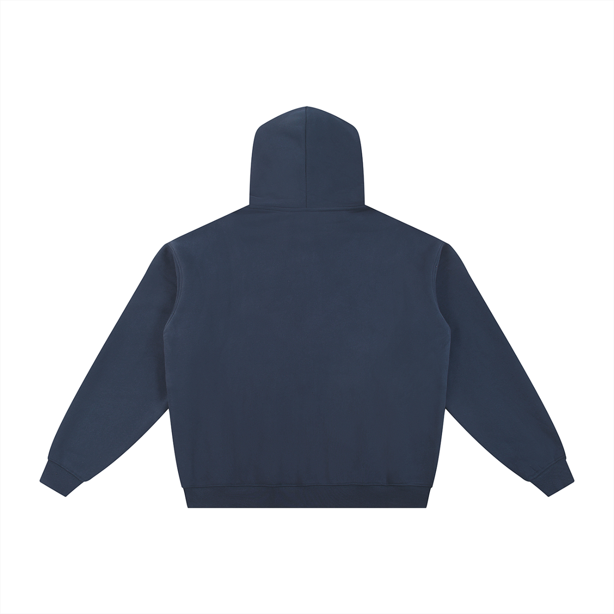 Greetings From Aspen Fleece Zip-Through Hoodie – Navy Blue – back