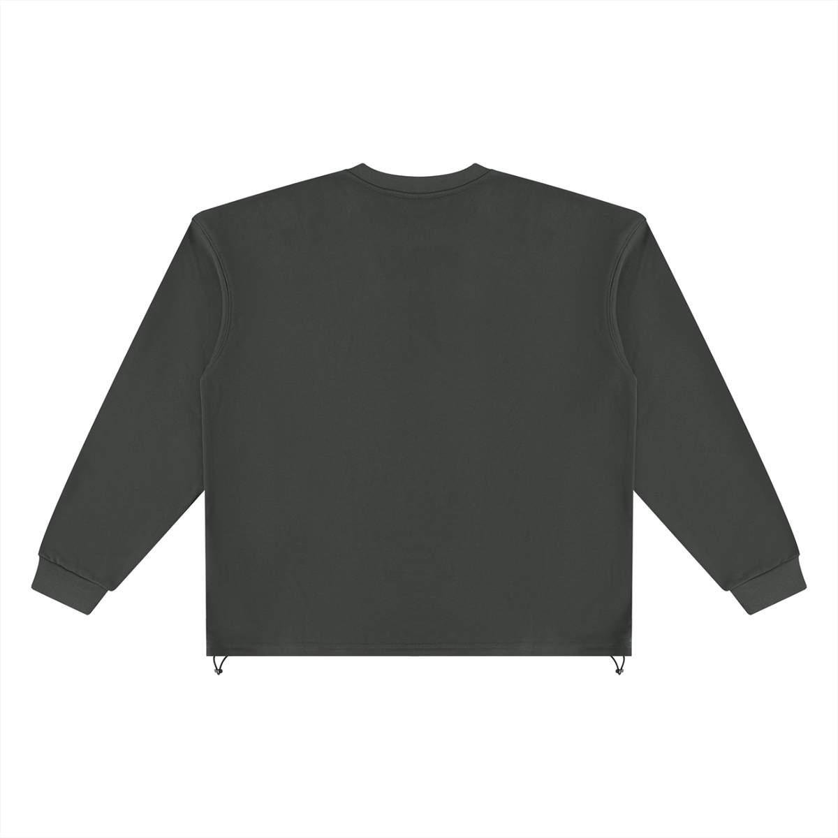 Bad Omen Heavyweight Boxy Sweatshirt – Dark Gray – back