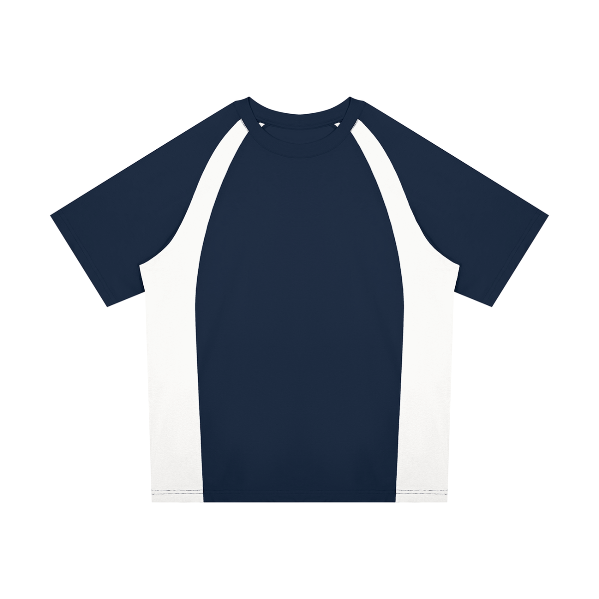 Navy Blue with White