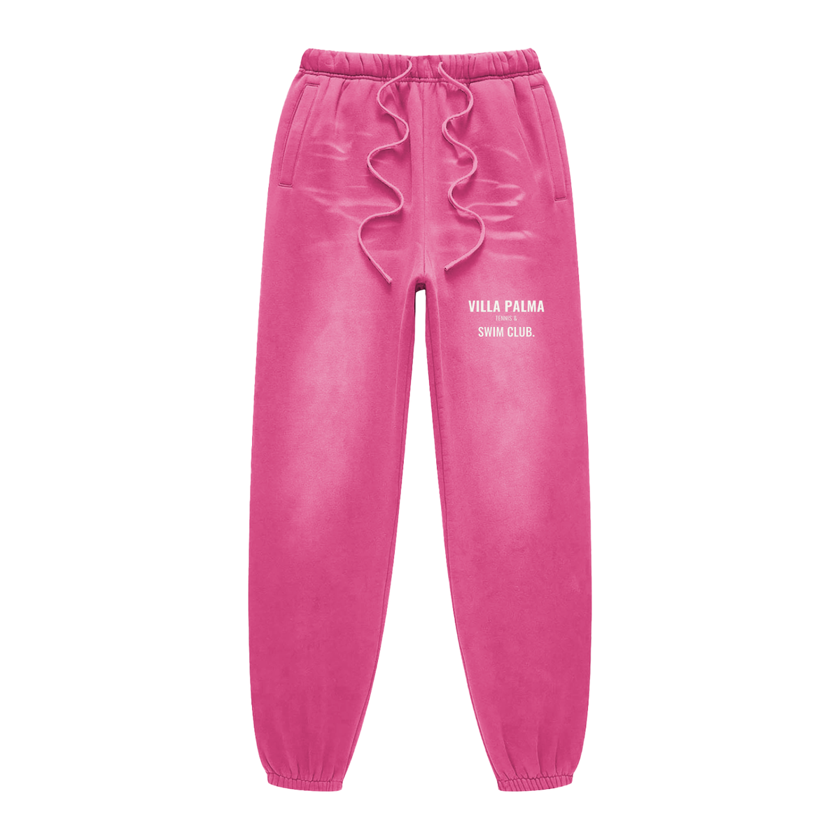 Villa Palma Fleece Sweatpants – Rose Pink – front