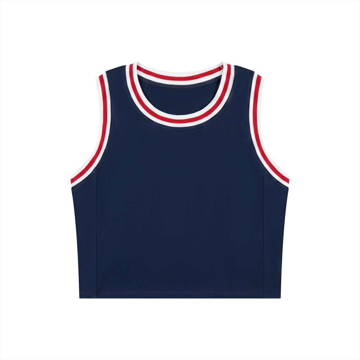 Navy Blue with Red