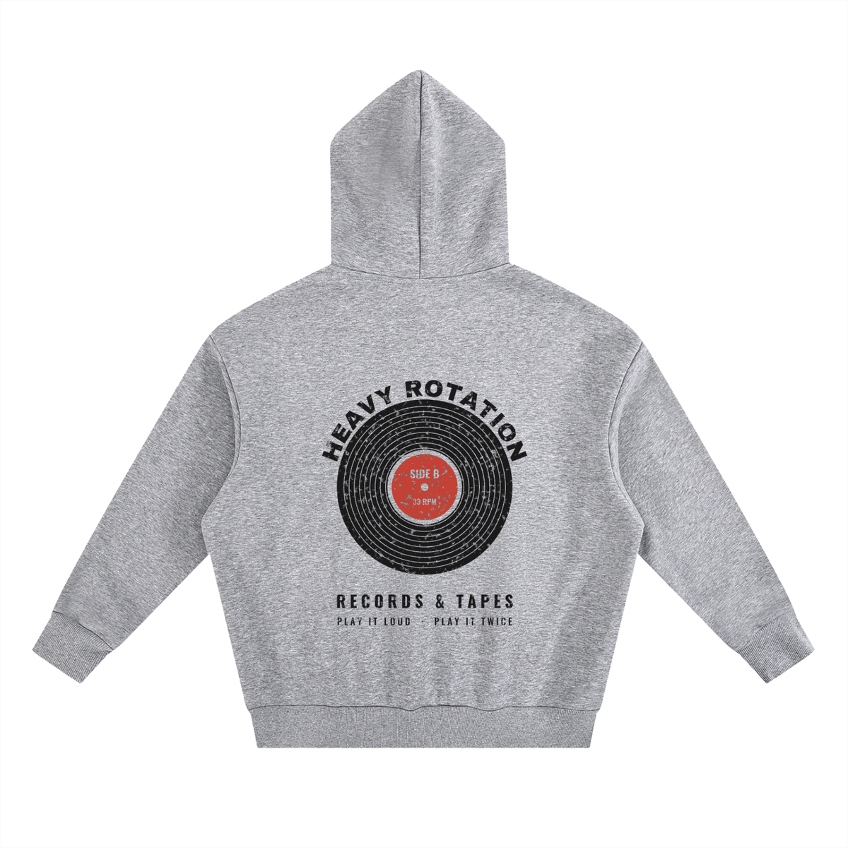 Heavy Rotation Heavyweight Hoodie – Flower Gray – back