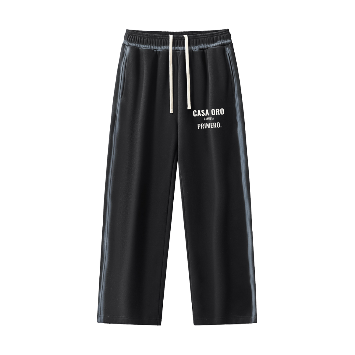 Casa Oro Fleece Sweatpants – Washed Black – front