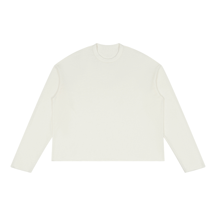 Raw Edge Long Sleeve T-Shirt