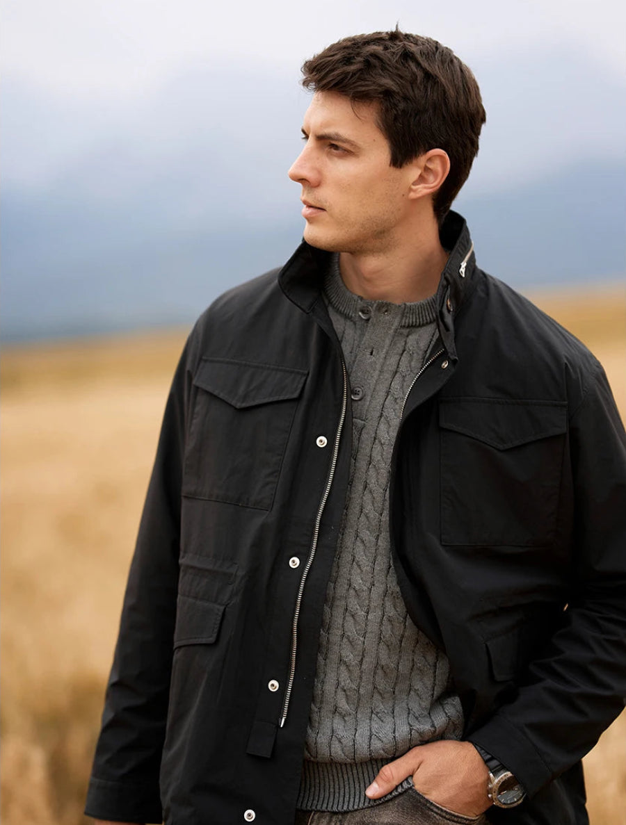 Oversized Hooded  Cargo Jacket