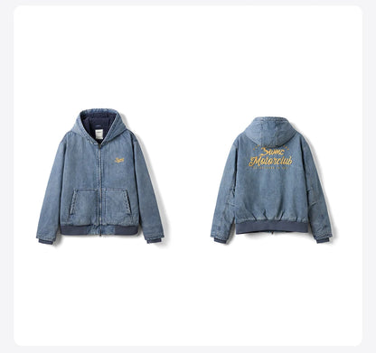 Fleece Hooded Oversize Jacket