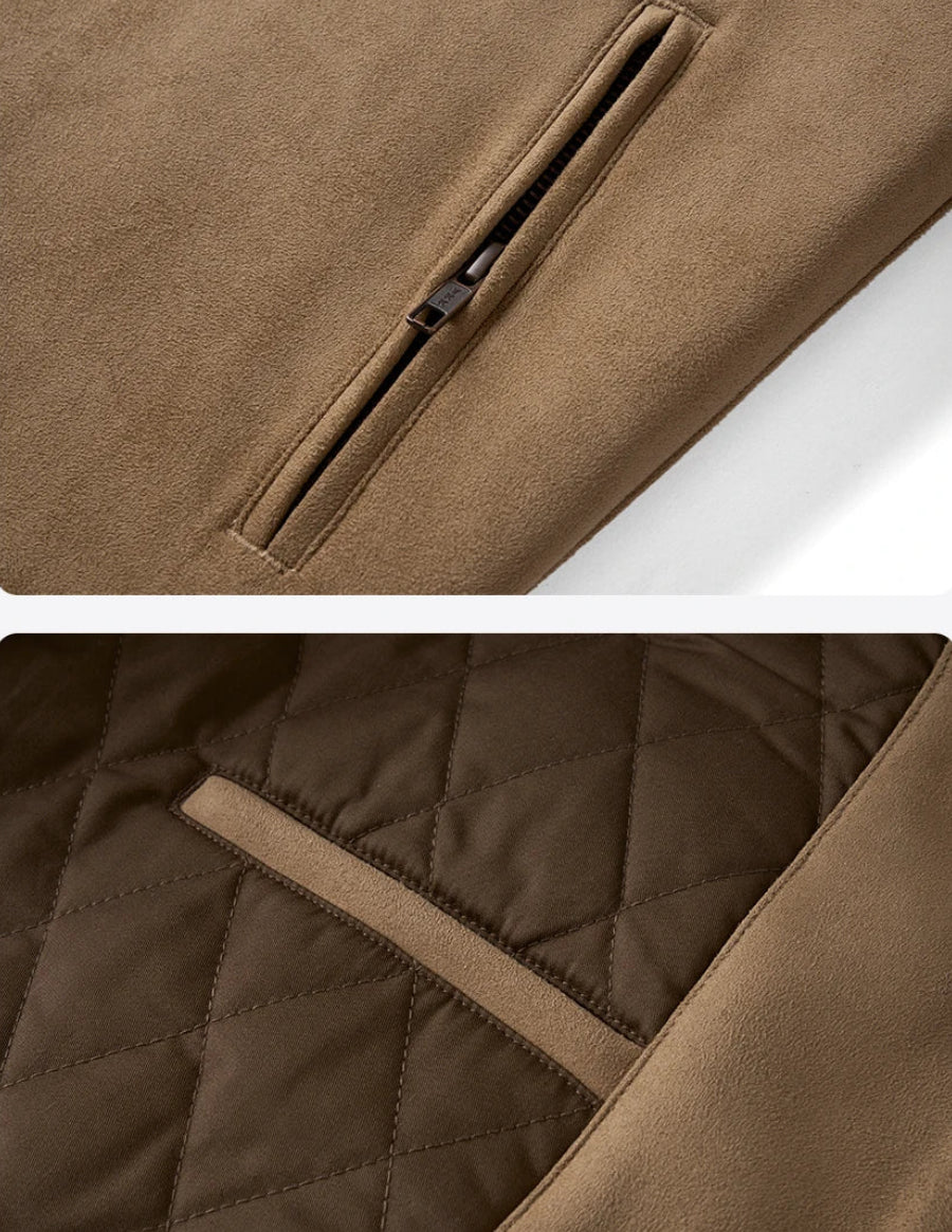 Regular Fit Suede Jacket