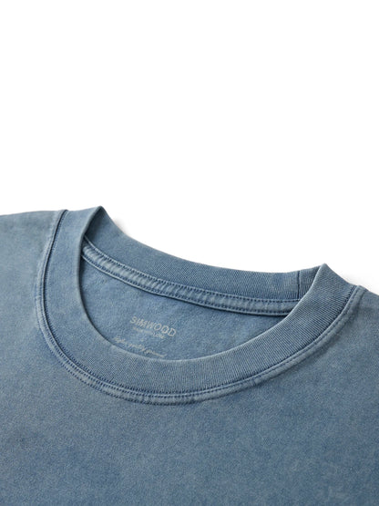 Heavyweight Letter Print T-Shirt