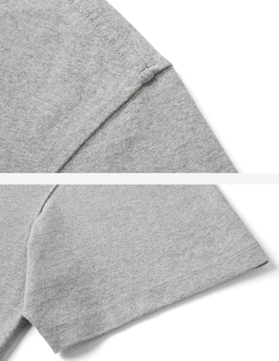 Washed Cotton Henley T-Shirt