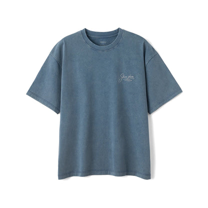 Heavyweight Letter Print T-Shirt