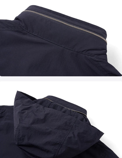 Oversized Cargo Trench Jacket