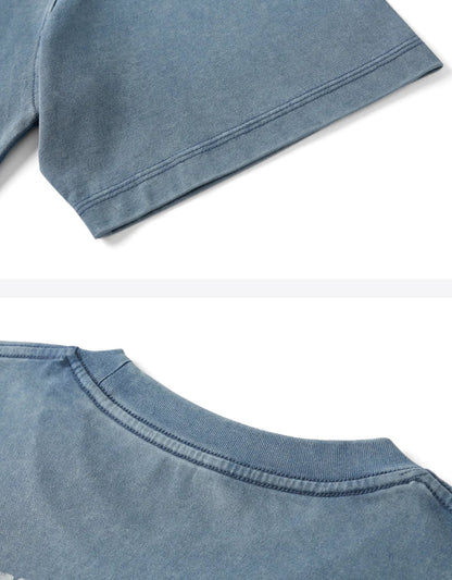 Heavyweight Letter Print T-Shirt