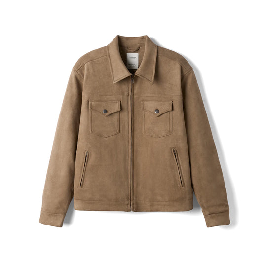 Regular Fit Suede Jacket