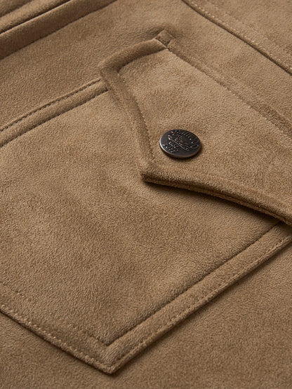 Regular Fit Suede Jacket