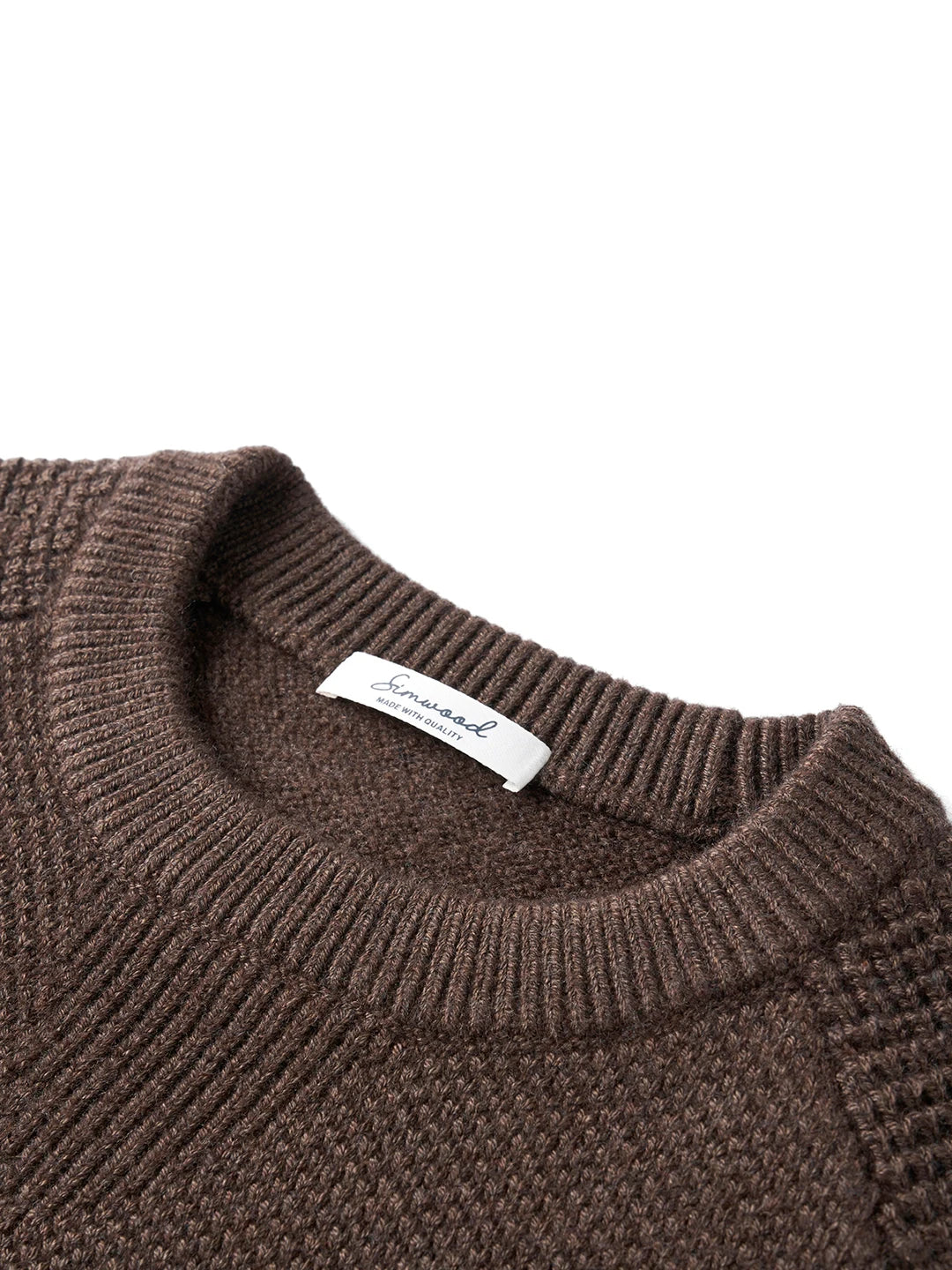 Oversized Blend Waffle Knit Sweater