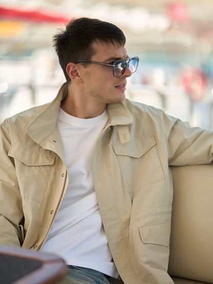 Oversized Hooded  Cargo Jacket